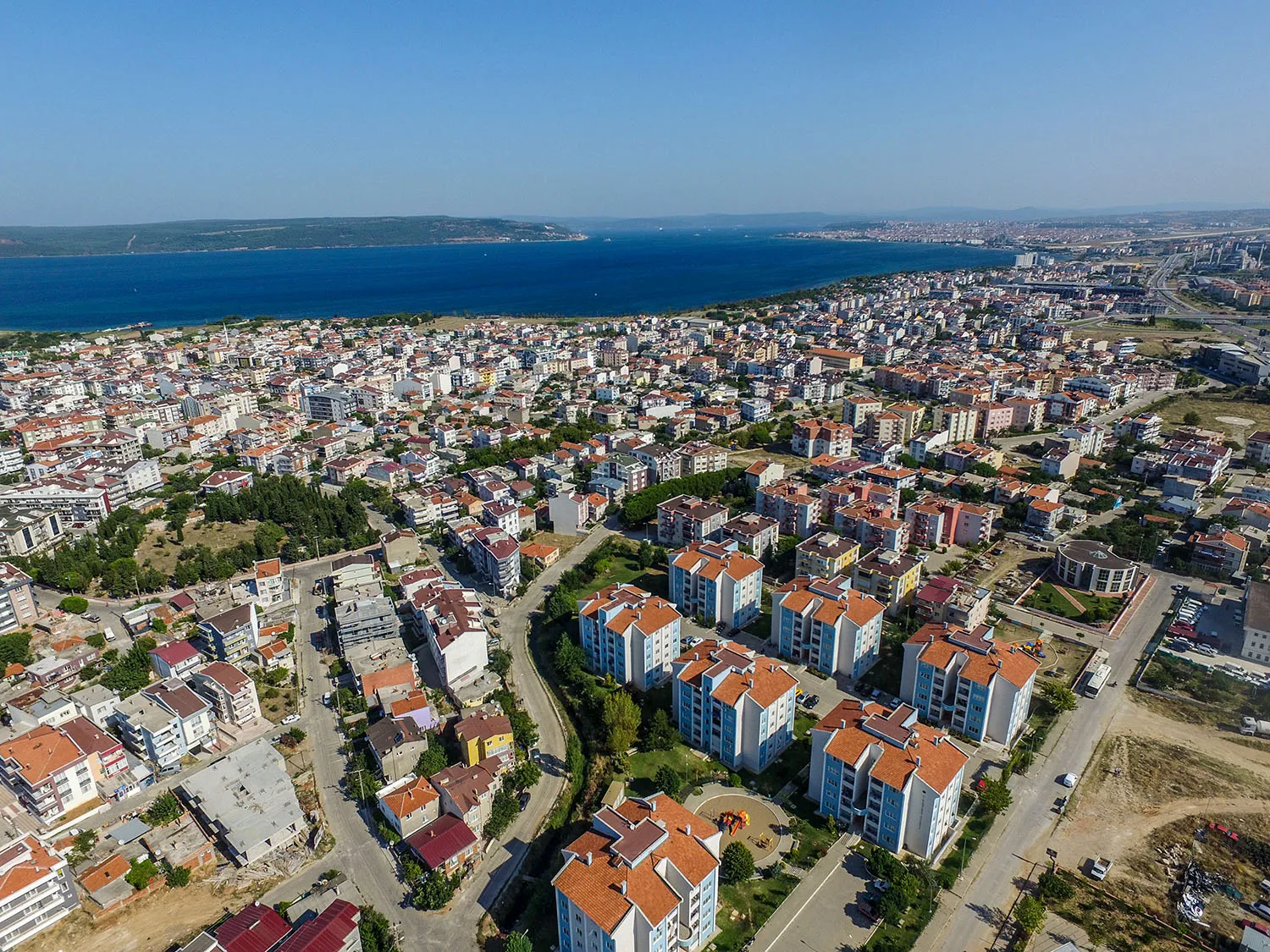 Havadan şehir görünümü